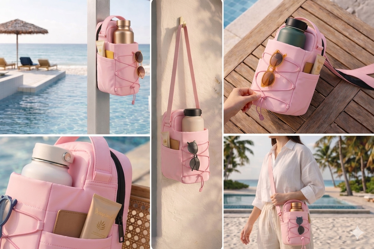 Magnetic Utility Bag Organizer – Metal-Attach EDC Pouch